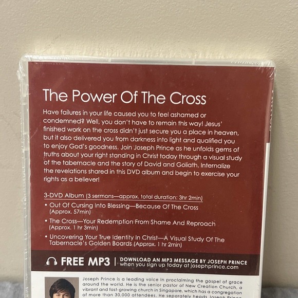 Joseph Prince The Power of the Cross New 3 DVD Set Sealed FS Benefits Charity - Picture 4 of 6